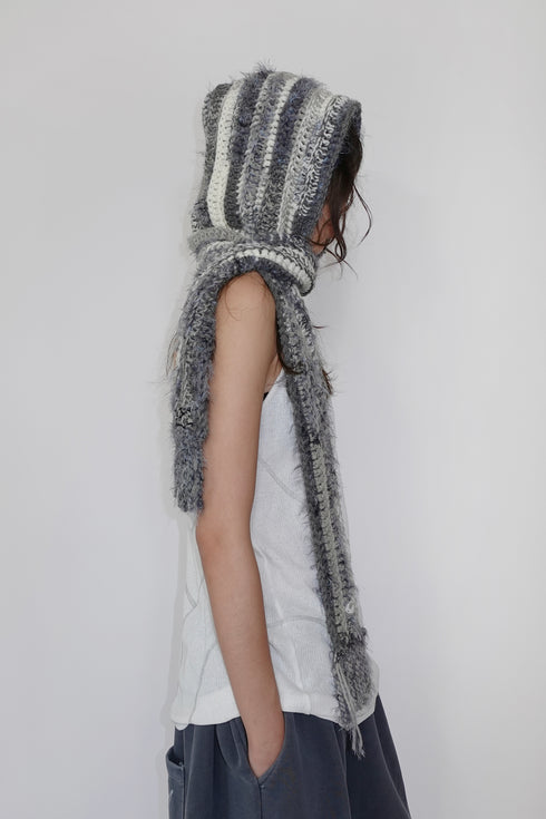 Allergy × Cycle HANDMADE KNIT HOOD MUFFLER